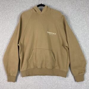 Essentials Fear of God Sweatshirt Mens S Brown Hoodie Pullover